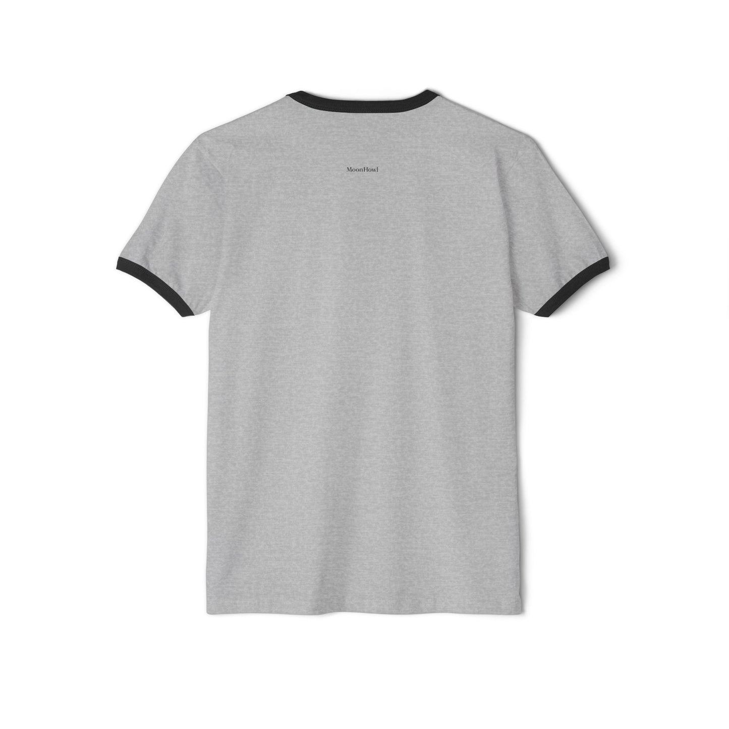 Unisex cotton ringer tee with Icon