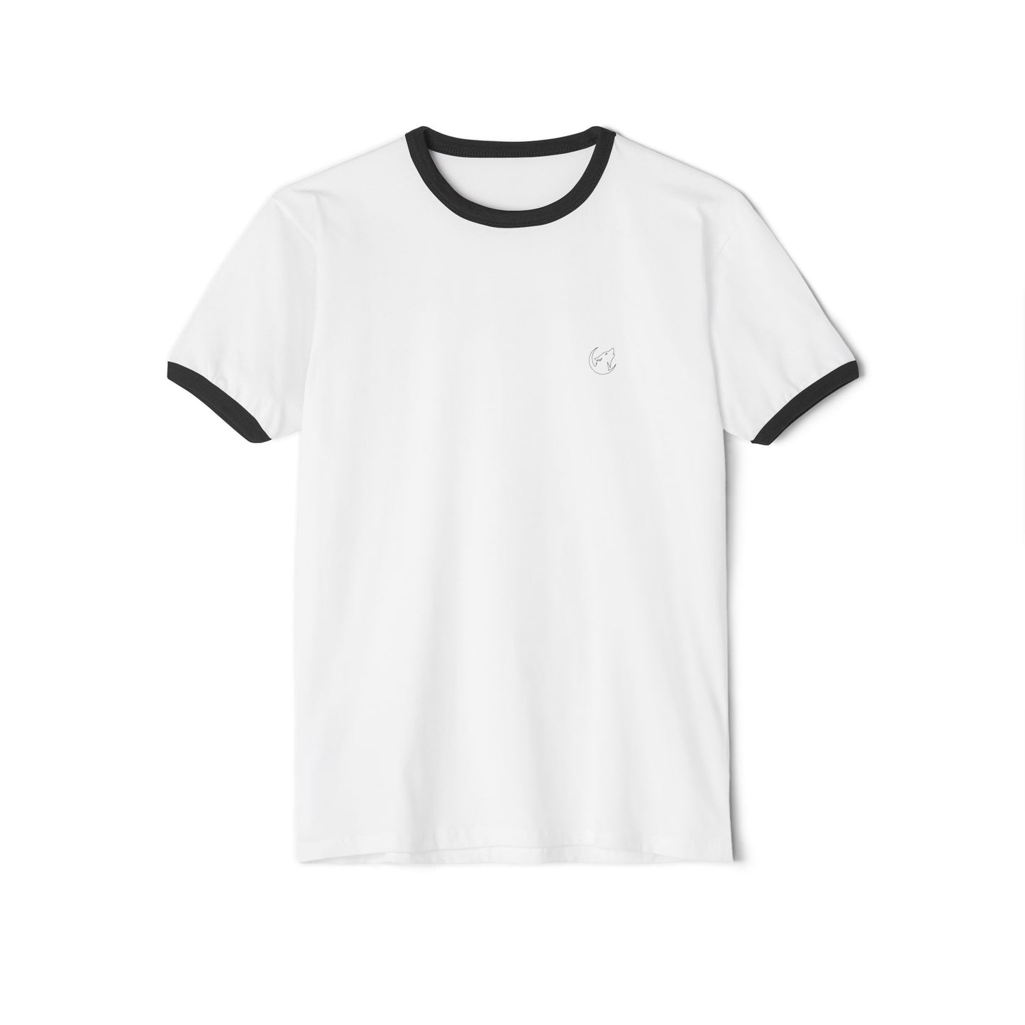 Unisex cotton ringer tee with Icon